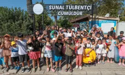 Konaklı çocuklar denizle buluştu