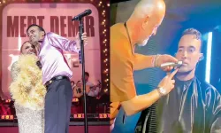 Mert Demir sahnede bıyıklarını kestirdi, o anlar dev ekrana yansıdı