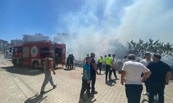 Otluk alanda korkutan yangın: Alevler araçlara sıçradı!