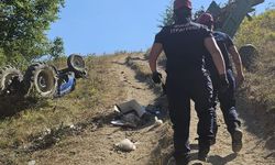 Traktör şarampole yuvarlandı, 15 yaşındaki sürücü hayatını kaybetti!