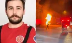 Yangına müdahale sırasında yüksekten düşen itfaiye eri yaralandı