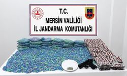 Eve düzenlenen baskında şok görüntü: 70 bin hap ele geçirildi!