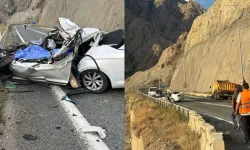 Kamyon ile çarpışan otomobilin sürücüsü olay yerinde hayatını kaybetti