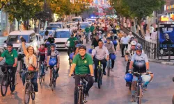 Manisa’da sağlıklı yaşam için pedal çevirdiler