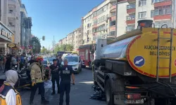 Belediyeye ait su tankerinin çarptığı kadın olay yerinde hayatını kaybetti