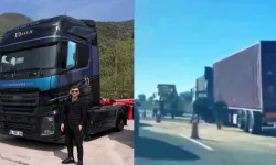2 çocuk babası tır şoförü feci kazada hayatını kaybetti