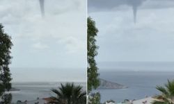 Antalya'da korkutan görüntü! Kaş açıklarında aynı anda 3 hortum oluştu