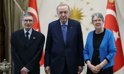 Cumhurbaşkanı Erdoğan, Aziz Sancar'ı kabul etti