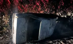 Devrilen aracın sürücüsü hayatını kaybetti