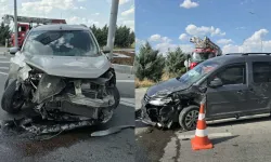 İki hafif ticari araç çarpıştı: 1 ölü, 6 yaralı