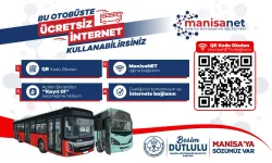 Manisa'nın otobüslerinde ücretsiz internet dönemi başladı