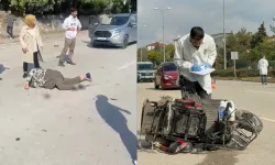 Otomobil ile çapışan 57 yaşındaki motorlu bisiklet sürücüsü hayatını kaybetti