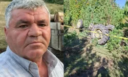 Kontrolden çıkan traktör devrildi, devrilen aracın altında kalan muhtar öldü