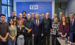 Özgür Özel'den T24'e erişim engeli sonrası ziyaret