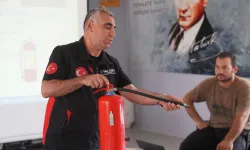 Sığacık Kaleiçi esnafına yangın eğitimi