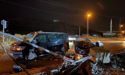 Takla atan otomobil karşı yola geçti: 2 yaralı