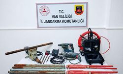 Tarihi bölgede kaçak kazı operasyonu: 2 şüpheli suçüstü yakalandı