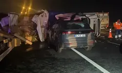 Kontrolden çıkan tır karşı şeride geçti: 1 ölü, 2 yaralı