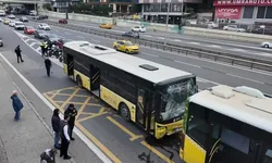 Üsküdar'da iki İETT otobüsü çarpıştı: Yaralılar var!