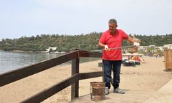 Menderes plajları sezona hazırlanıyor