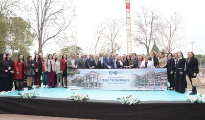 Ege Teknopark'ın yeni binalarının temeli törenle atıldı