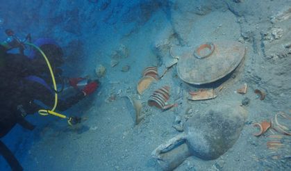 Fethiye kıyılarında antik demirleme alanı keşfedildi