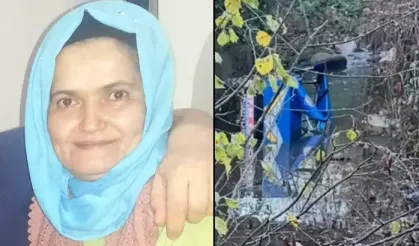 Dereye devrilen tarım aracı felakete yol açtı: 1 ölü, 1 ağır yaralı!