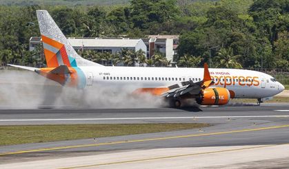 Korku dolu anlar: Yolcu uçağı sert iniş yaptı