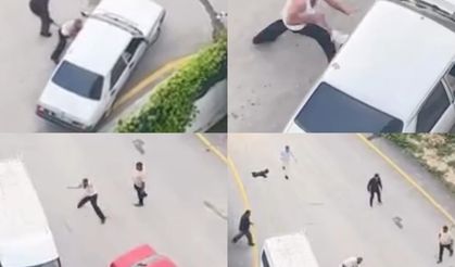 İki grup birbirine girdi: Taşlar ve yumruklar havada uçuştu!