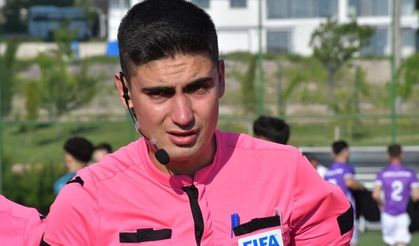 Genç hakem Samed Armut yeşil sahalara veda etti