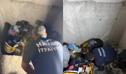 Asansör boşluğuna düşen işçi hastaneye kaldırıldı