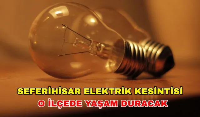 11 Aralık 2024 Gediz Elektrik uyardı: Seferihisar'da elektrik kesintisi var mı?