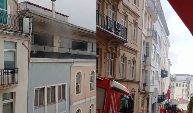 Beyoğlu’nda Masonlar Büyük Locası Derneği'nde yangın