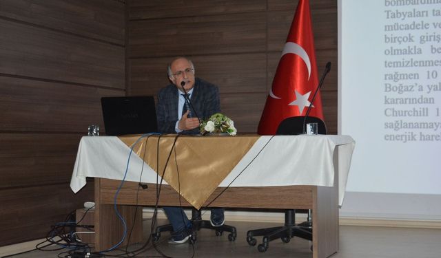 EÜ'de "18 Mart 1915 İtilaf Donanması’nın Kara Günü" konferansı yapıldı
