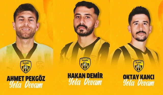 Aliağa FK'da 3 oyuncuyla yeni sözleşme yapıldı