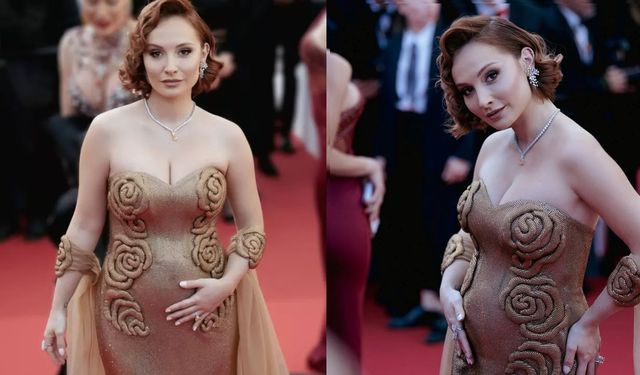 Ünlü oyuncu, Cannes'e hamile olarak katılan ilk Türk oldu