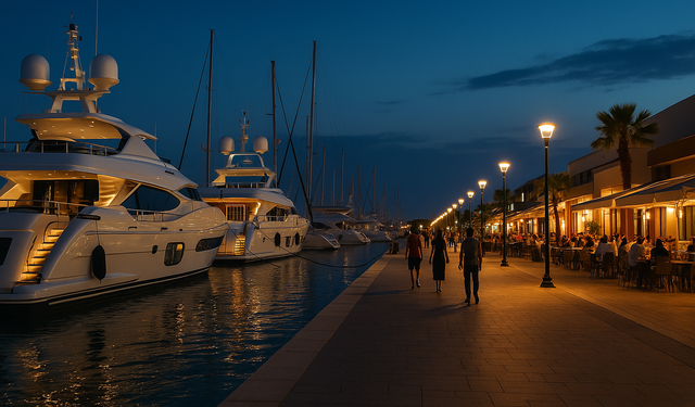 Didim Marina'da Lüks Tekneler Arasında Akşam Yürüyüşü: Milyon Dolarlık Yatlara Bakıp Hayallere Dalın!