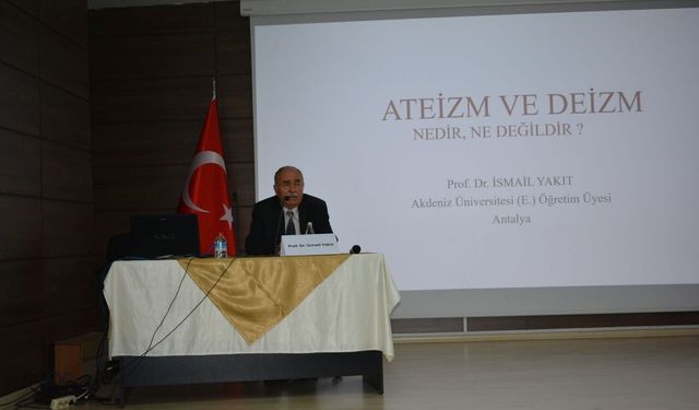 EÜ'de "Türk Dünyası Bağlamında Ateizm ve Deizm" söyleşisi yapıldı