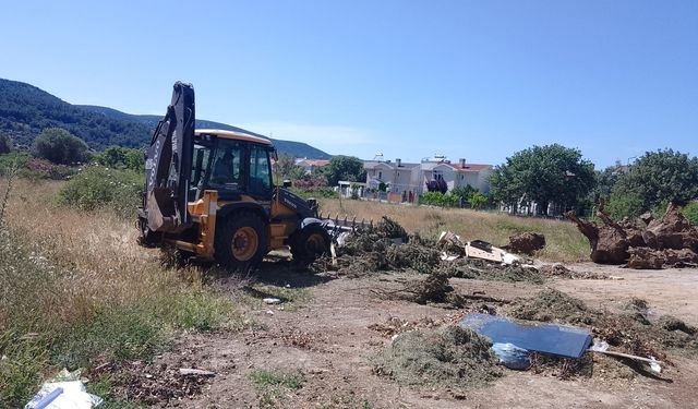 Güzelbahçe'de yaz seferberliği: Otlar temizleniyor, risk azalıyor