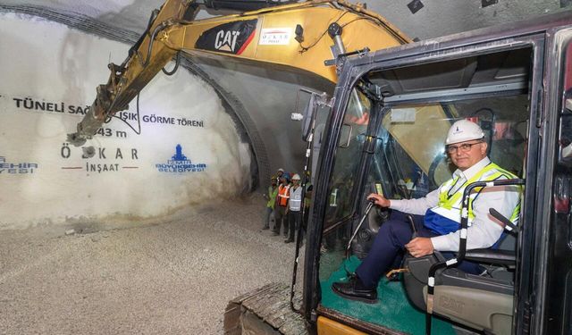 Tarihi projede geri sayım: Buca Onat Tüneli’nde ilk ışık göründü