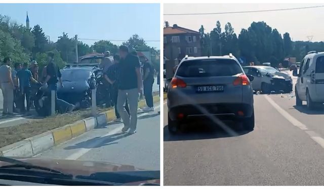 İki otomobil kavşakta çarpıştı: 1 ölü, 3 yaralı