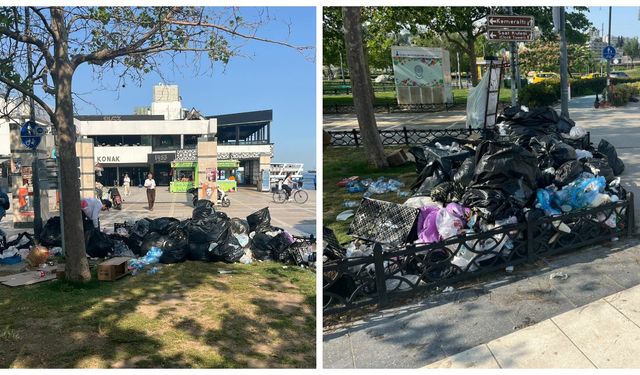 İzmir’de hayat durdu: Grev 6. gününde, sokaklar çöple doldu
