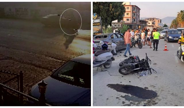 Motosiklet otomobile ok gibi saplandı: 1 ölü, 1 yaralı