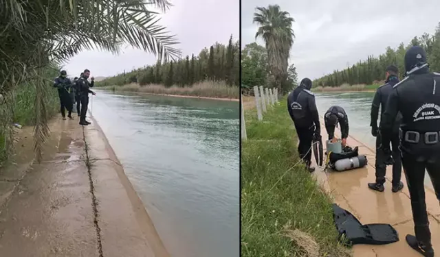 Serinlemek için sulama kanalına giren 1'i çocuk 2 kişi akıntıya kapılarak kayboldu