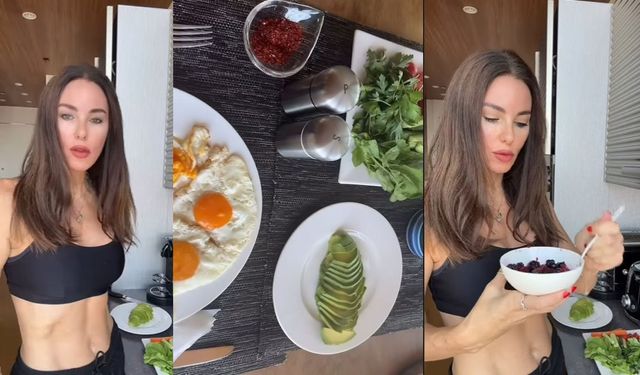Defne Samyeli bol yeşillikli kahvaltı rutinini açıkladı