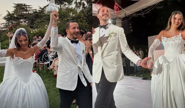Berkan Karabulut ve Lale Onuk evlendi! İddialı gelinlik konuşuldu