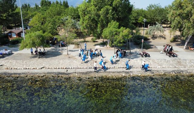 Çevre gönüllüleri, Çakalburnu Lagünü için el ele verdi