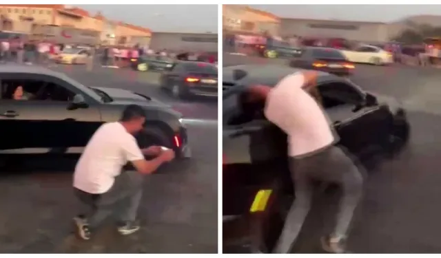 İzmir'de kontrolden çıkan araç drift gösterisini kabusa çevirdi