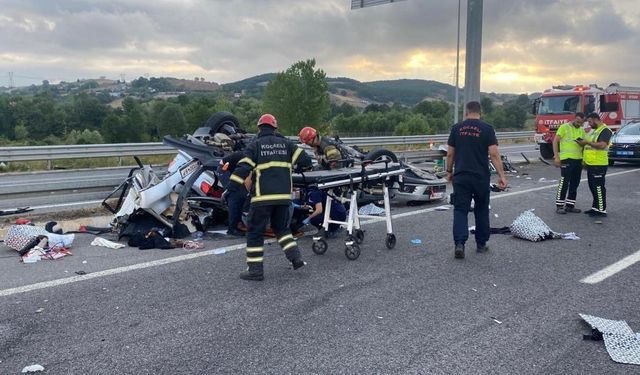Yön tabelasına çarpan otomobil felakete yol açtı: Anneden sonra 7 yaşındaki oğlu da yaşamını yitirdi