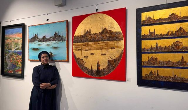 İstanbul’un tarihi mekânları tuvale yansıyor
